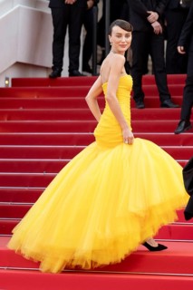 Cannes, France - 18.5.2024: Mary Leest during the Red Carpet at the 78th Cannes International Film