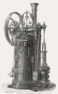 Transportable steam engine by M. Hermann-Lachapelle, 1862