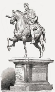 Equestrian Statue of Marcus Aurelius, Marcus Aurelius Antoninus Augustus, 121 – 180 AD, Roman