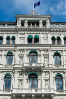 Facade of a hotel, window, balcony, building, property, magnificent, hotel, tourism, travel,