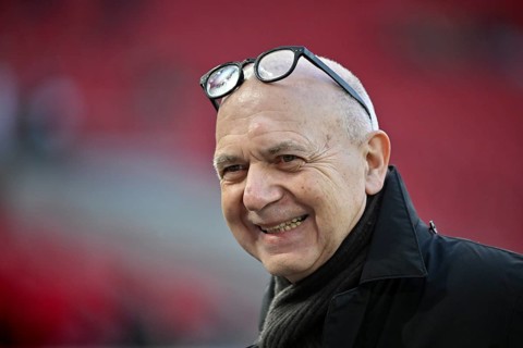 President Bernd Neuendorf GER Portrait smiles soccer DFB international match Germany GER vs Ghana