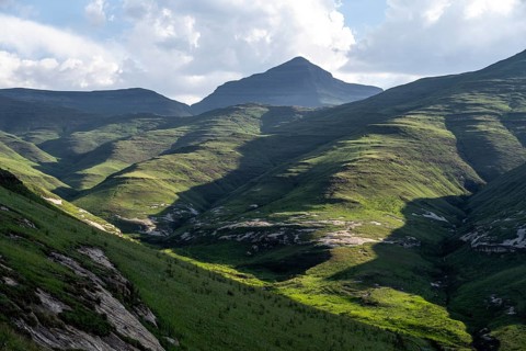 Landscape in Golden Gate Highlands National Park, Free State, South Africa