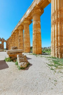 Temple of Hera or Temple E, Selinunte Archaeological Park, Selinunte, Trapani district, Sicily,