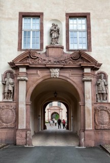 Abbey Castle Corvey in Hoexter, Weserbergland, North Rhine Westphalia, Germany, Europe, Ehemalige