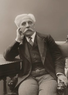 Gabriel Fauré, 1845 – 1924, French composer, digitally edited according to a photograph by Eugène
