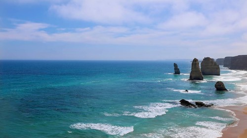 Landmark scenic 12 Twelve Apostles national park landscape in Australia near Melbourne