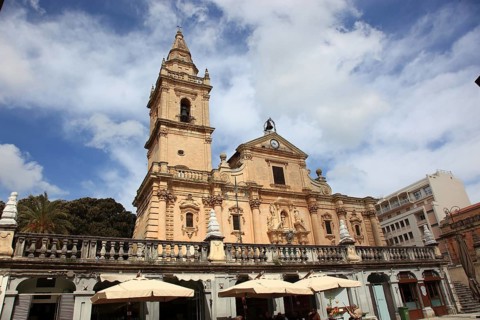 Ragusa, Ragusa Superiore district, Cathedral of San Giovanni Battista in the Upper Town, Sicily,