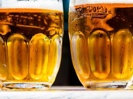 Czech beer, beer glasses