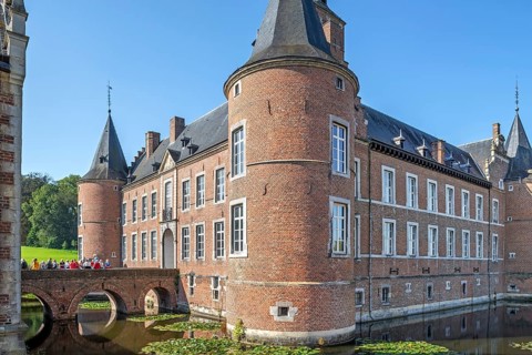 Commandery of Alden Biesen, 16th-century moated castle at Rijkhoven, Bilzen, province of Limburg,
