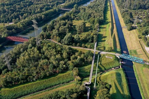 Essen, North Rhine-Westphalia, Germany - The Emscher has been completely free of wastewater since