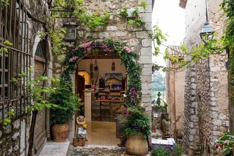 Picturesque mountain village, St. Paul de Vence, Provence Alpes Côte d'Azur, South of France,
