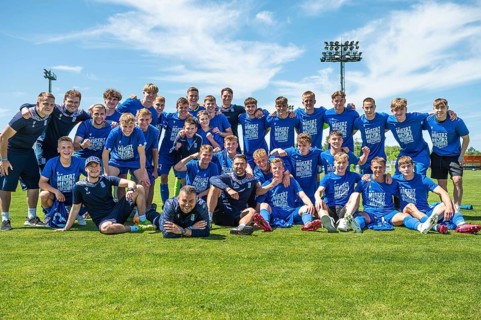 LUBIN, POLAND - JUNE 3, 2023: Football match Polish Central Youth League CLJ U-19 Zaglebie Lubin vs