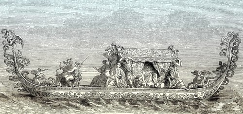 The French Ambassador's gondola in Venice, 1682