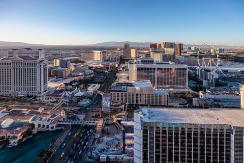 Casinos along Las Vegas Boulevard in Las Vegas, Nevada