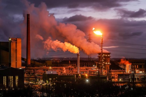Bottrop, North Rhine-Westphalia, Germany, The Prosper coking plant is one of three operating coking