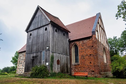 Broock village church, Lübz district, Mecklenburg-Western Pomerania, Germany