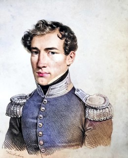 Johann Nepomuk von Glantz (1806- ?), as a pupil of the Theresianum, Historical, digitally restored