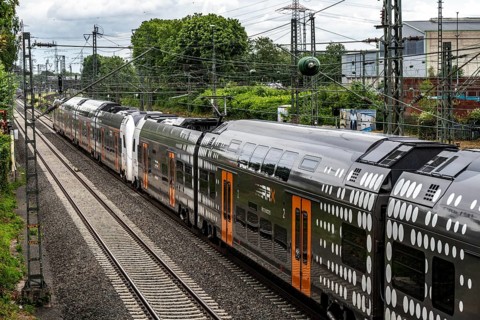 RE1, RRX, Rhein-Ruhr-Express, Regional Express, by National Express, train on the line between