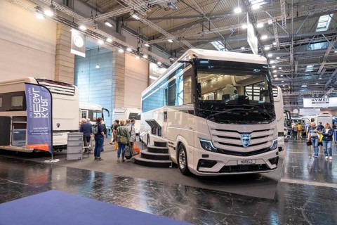 Reise und Camping exhibition, in Essen, motorhomes, motorhomes, North Rhine-Westphalia, Germany
