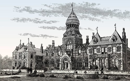 Theological Institution, Headingley Hinsley Hall, Headingley Lane, Leeds, England, 19th century