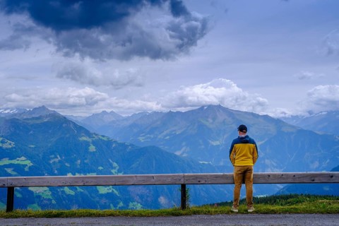 Zillertaler Höhenstraße, Zillertal, Tyrol, Austria