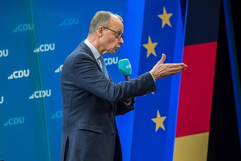 Election event of the CDU party for the Bundestag elections with top candidate Friedrich Merz.