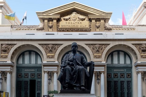 Alexandria, Egypt. December 4th 2022 Alexandria Opera House or Sayed Darwish Theatre was opened in