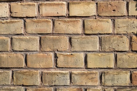 House wall, brick wall, brick wall, Germersheim, Palatinate, Rhineland-Palatinate, Germany