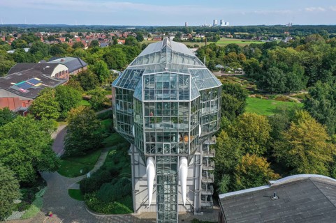Hamm, North Rhine-Westphalia, Germany - The Maximilianpark in the Westphalian city of Hamm is a