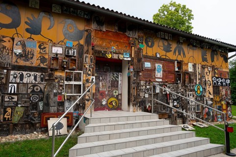 Museum Gugging, art museum, exterior view, Klosterneuburg, Lower Austria