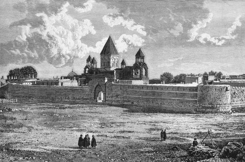 Monastery or cathedral of Etchmiadzin near Yerevan or Yerevan, an Armenian Apostolic church, UNESCO