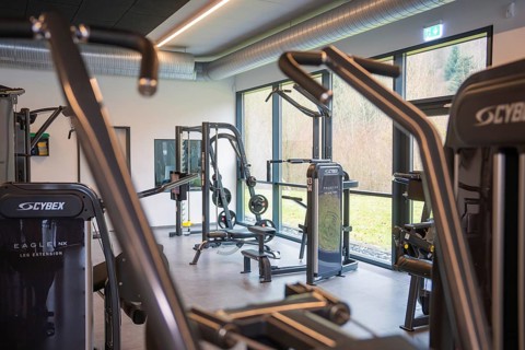 A well-equipped gym with modern equipment, Fitness TSV Calw, Germany