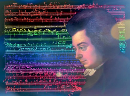 Wolfgang Amadeus Mozart, 1756 – 1791, composer of classical music, First Viennese School, notesheet