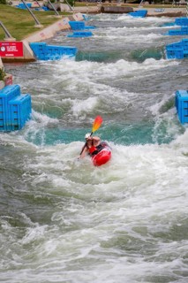 Oklahoma City, Oklahoma, Kayaking at Riversport, a center devoted to kayaking, rafting, and other