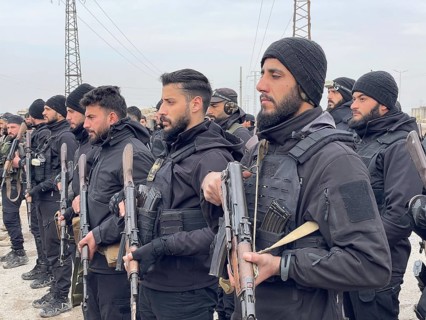 In kobani, Syria on February 2, 2026, Syrian Government forces begin entering the city of Ayn