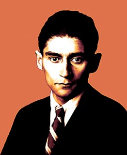 Portrait of Franz Kafka, 1883 – 1924, German-speaking Bohemian novelist, digitally edited according