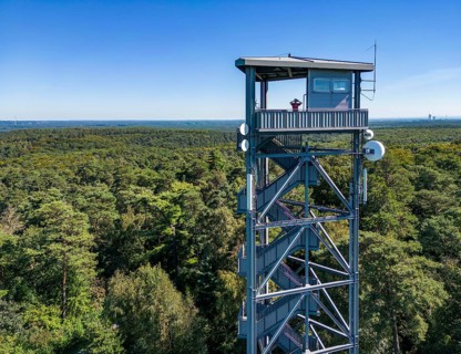 Fire watch tower on the Rennberg, near Flaesheim, Haltern am See, in the Haard forest area, one of
