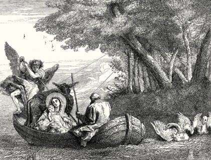 The flight to egypt, Giovanni Battista Tiepolo, 18th century