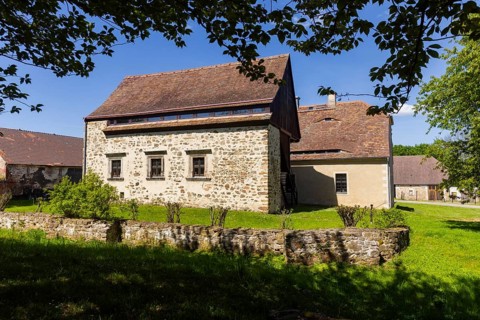 The Renaissance castle, also known as the moated castle, was built in 1556 in the Renaissance style