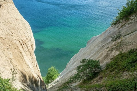 Möns Klint chalk cliff, Baltic Sea, island of Mön, Denmark, Scandinavia