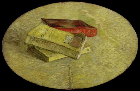 Three books (1887), Three books (1887), Painting by Vincent Willem van Gogh (born 30 March 1853 in