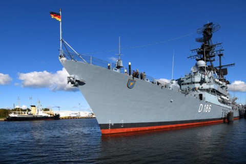 Federal Republic of Germany, Lower Saxony, Wilhelmshaven, German Naval Museum, Südstrand, Destroyer
