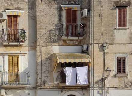House facade in Bari, Apulia