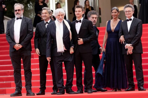 Cannes, France - 22.5.2024: Gustave de Kervern, Frédéric Niedermayer, Louis-Do de Lencquesaing,