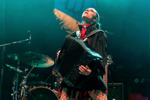 GOGOL BORDELLO, folk punk band, USA, concert, 15.02.2025, Max-Schmeling-Halle, Berlin, Germany <