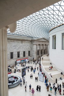 British Museum, inner courtyard, domed roof, atrium, museum, architect Norman Foster, London,