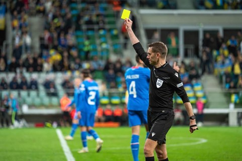 WROCLAW, POLAND - MARCH 26, 2024: Qualifications for UEFA Euro 2024. Final play-off match Ukraine -