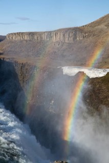 Gullfoss (Golden Falls is a waterfall located in the canyon of the Hvítá river in southwest Iceland