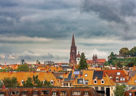 Panorama, City, Freiburg, Breisgau, Germany