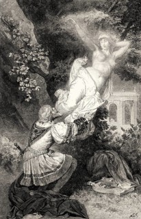 Helen leaving Faust, third act, Faust II, Johann Wolfgang von Goethe